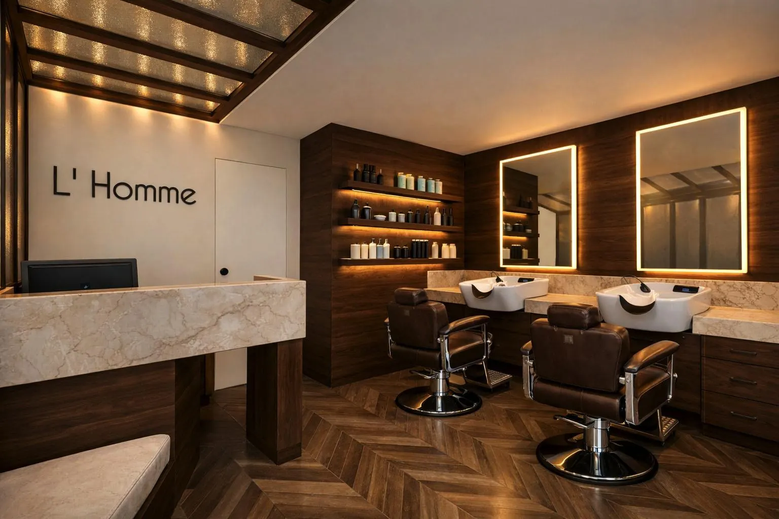 Intérieur du salon Le Cercle par L'homme à Annecy
